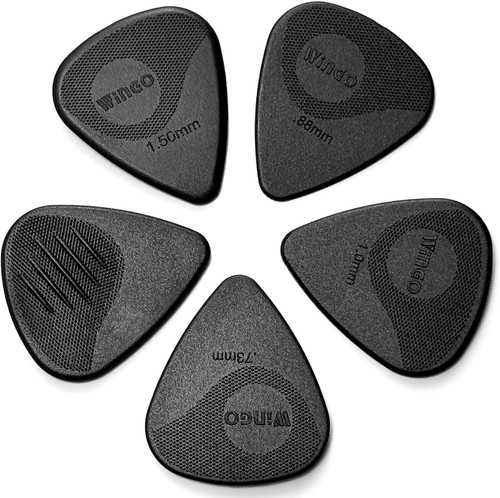 Schwarze gitarrenplektren set - schwarze, gitarrenplektren-set